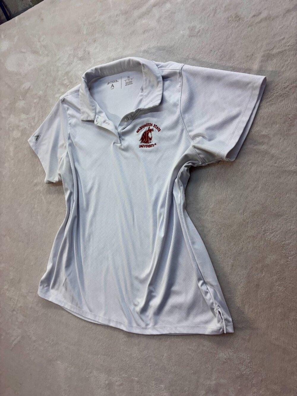 Antigua Women's WSU Cougars White Polo --- Size: XL --- Great Condition!!